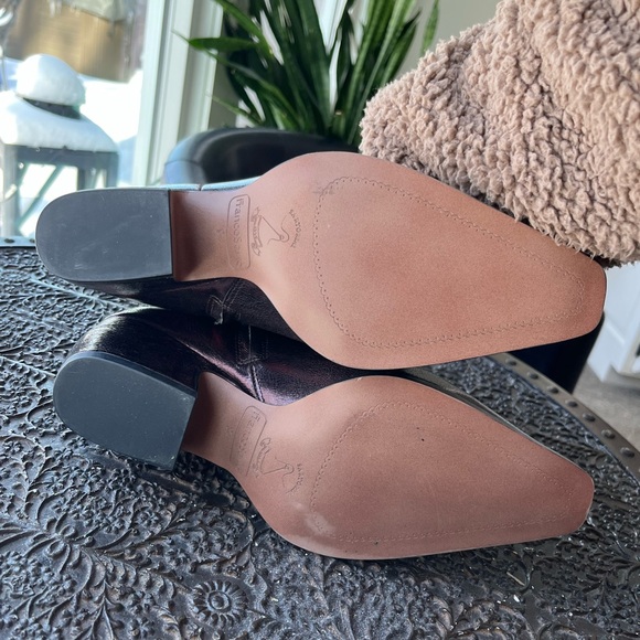 FRANCO SARTO VIVIAN POINTED TOE BOOTIE IN METALLIC BROWN 8.5 - Picture 7 of 7